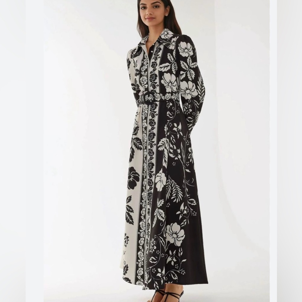 Christian Lacroix Monochrome Floral Kimono
NWOT